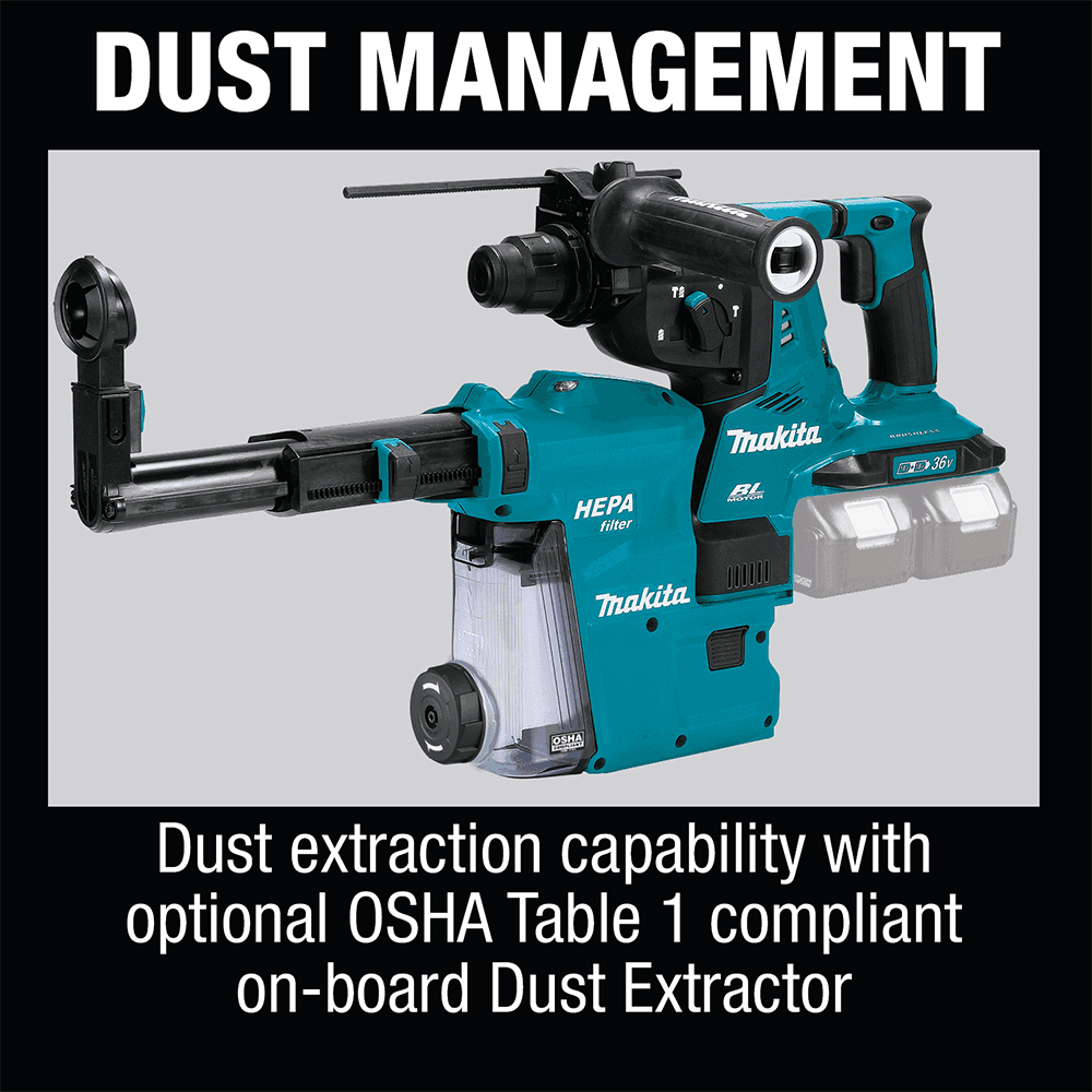 36V LXT Brushless 1-1/8" SDS-PLUS AVT Rotary Hammer Tool Only Alt 2 - Image