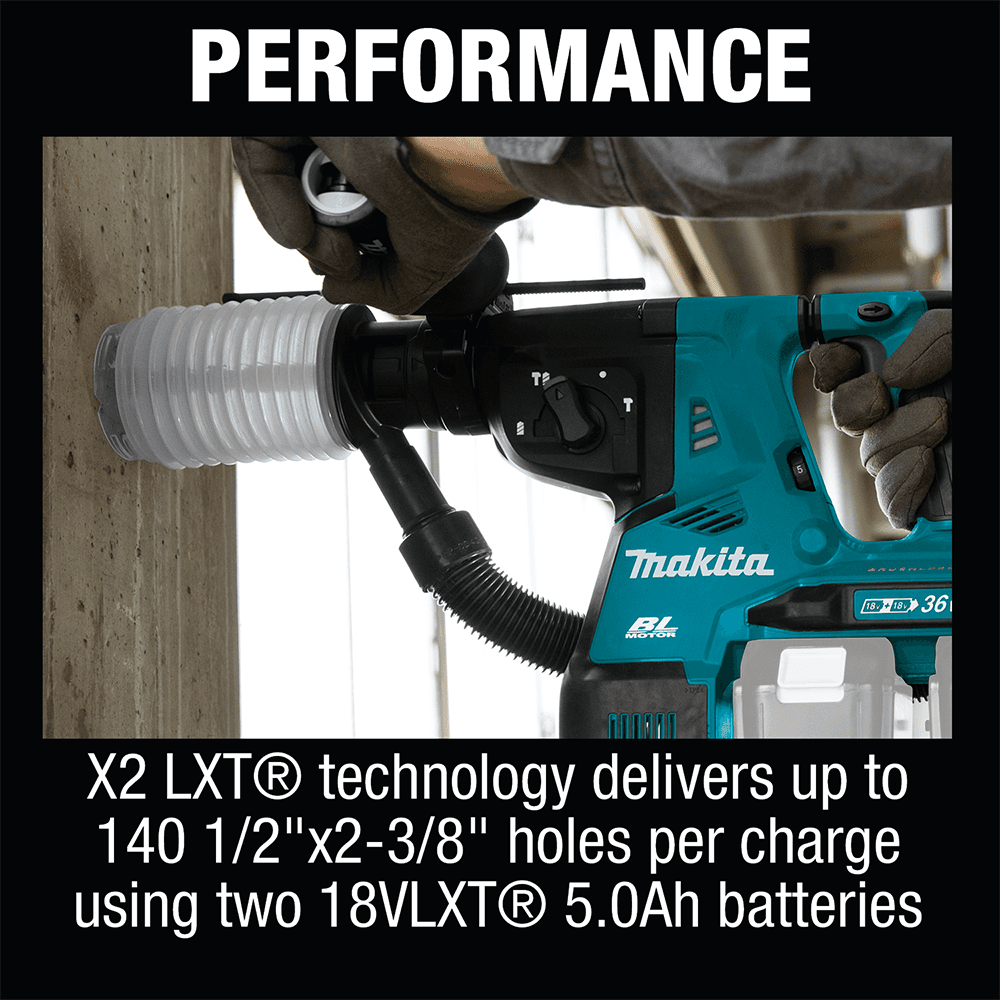 36V LXT Brushless 1-1/8" SDS-PLUS AVT Rotary Hammer Tool Only Alt 3 - Image