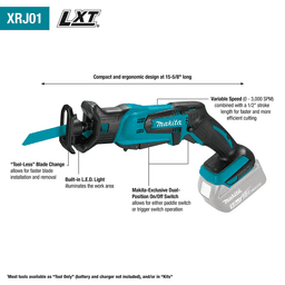 18V LXT Lithium-Ion Cordless Compact Recipro Saw Kit (5.0Ah) Alt 2 - Image