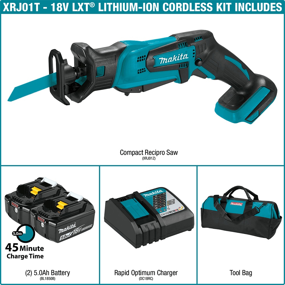 18V LXT Lithium-Ion Cordless Compact Recipro Saw Kit (5.0Ah) Alt 8 - Image