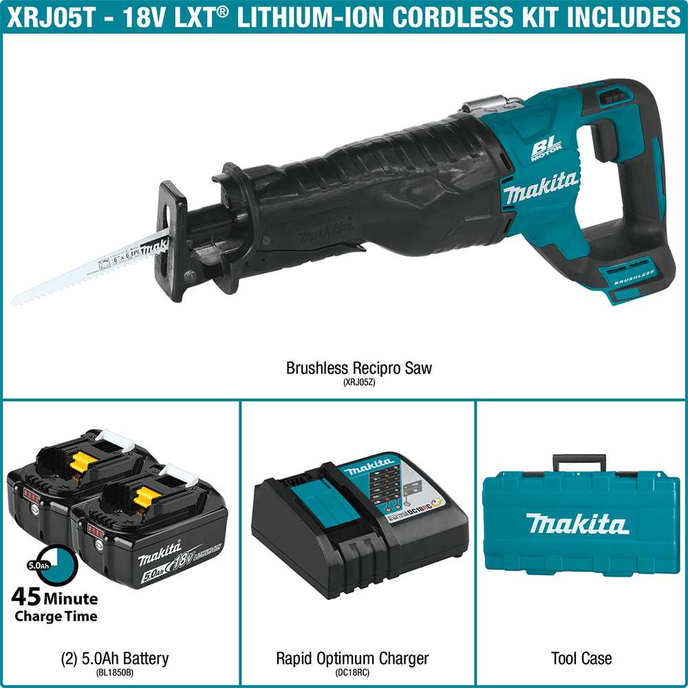 18V LXT Lithium-Ion Brushless Cordless Recipro Saw Kit (5.0Ah) Alt 6 - Image
