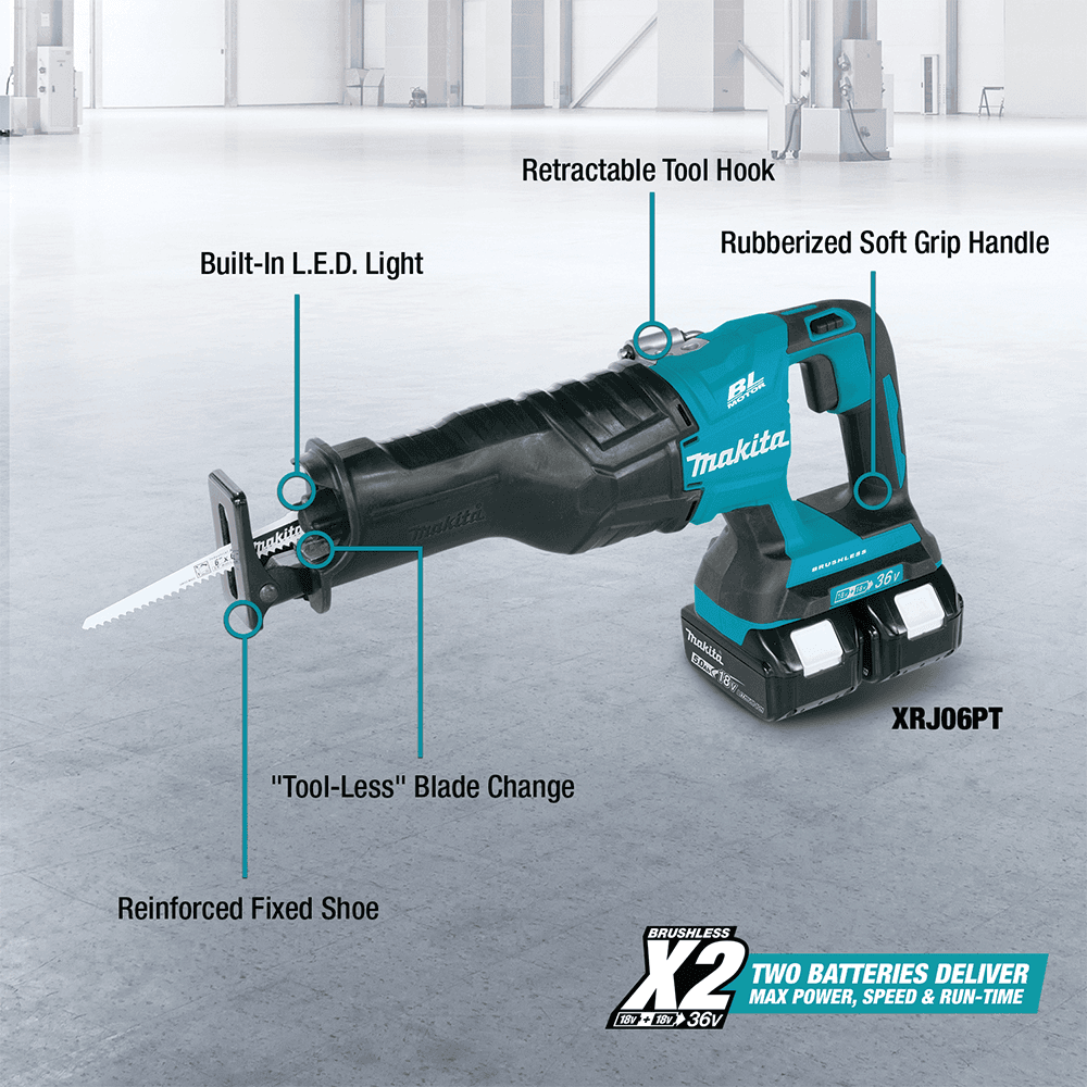 36V LXT Brushless Recipro Saw Kit (5.0Ah) Alt 2 - Image