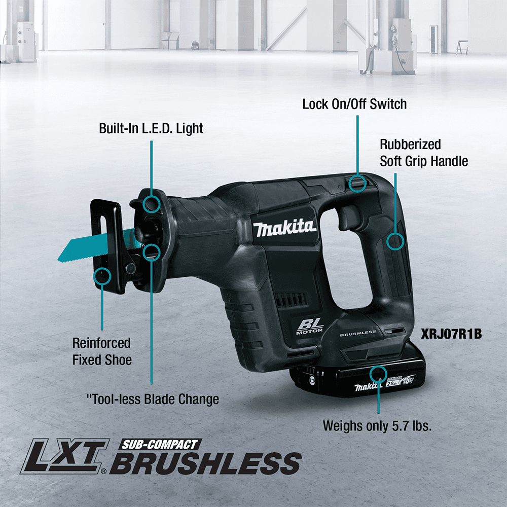 18V LXT Lithium-Ion Sub-Compact Brushless Cordless Recipro Saw Kit (2.0Ah) Alt 2 - Image