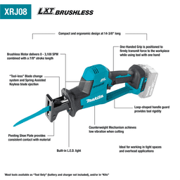 18V LXT Lithium-Ion Brushless Cordless Compact One-Handed Recipro Saw Tool Only Alt 1 - Image