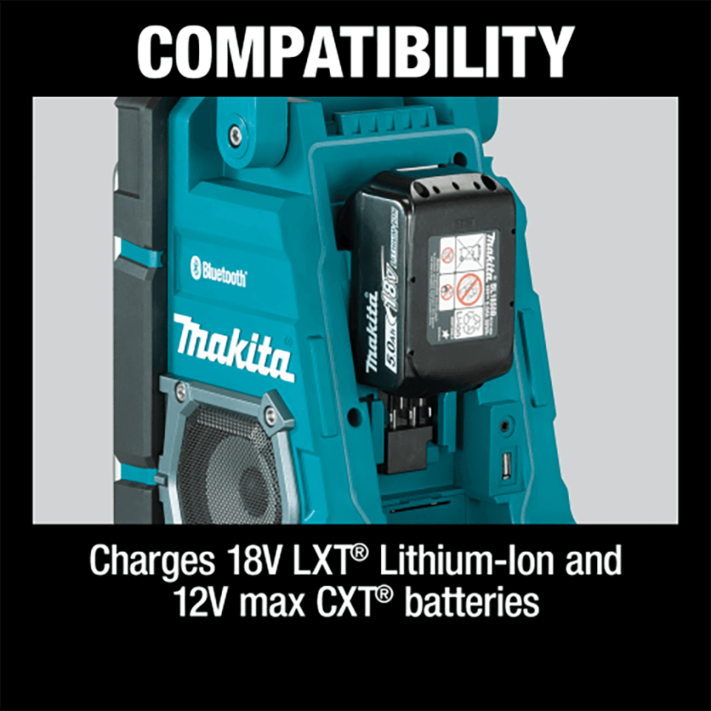 18V LXT 12V Max CXT Lithium‑Ion Cordless/Corded Bluetooth Job Site Charger/Radio, Tool Only Alt 5 - Image