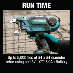 18V LXT Lithium‑Ion Brushless Cordless Deep Capacity Rebar Tying Tool Kit (5.0Ah) Alt 20 - Image