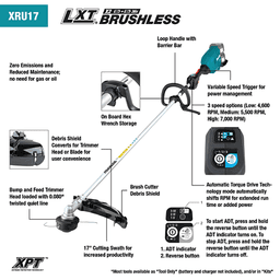 XRU17PT 36V LXT Brushless String Trimmer Kit (5.0Ah) Alt 2 - Image