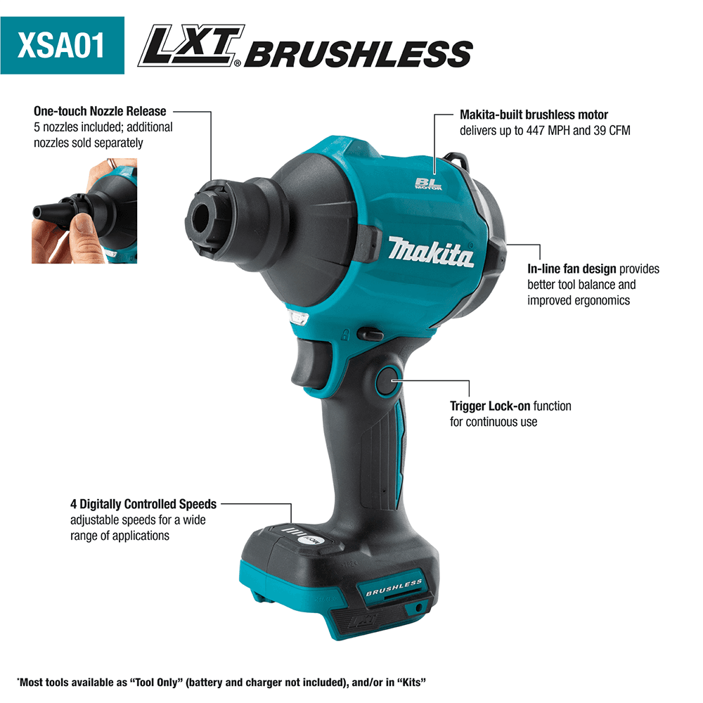 18V LXT Brushless Cordless High Speed Blower/Inflator Tool Only Alt 6 - Image