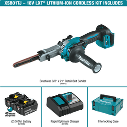3/8" x 21" 18V LXT Lithium-Ion Brushless Cordless Detail Belt Sander Kit (5.0Ah) Alt 9 - Image