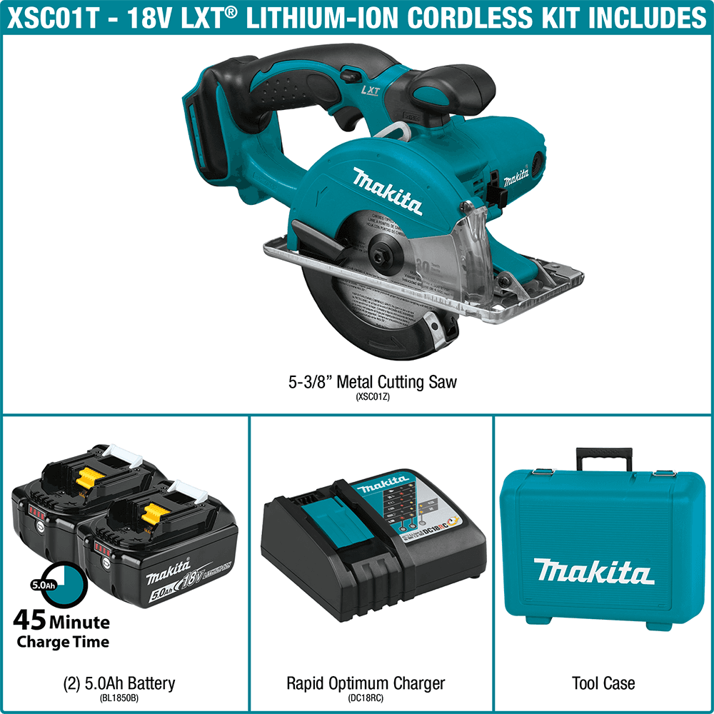 18V LXT Lithium-Ion Cordless 5-3/8" Metal Cutting Saw Kit (5.0Ah) Alt 9 - Image