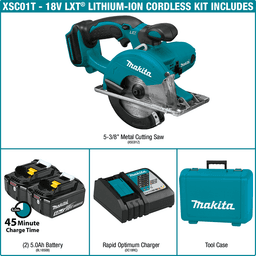 18V LXT Lithium-Ion Cordless 5-3/8" Metal Cutting Saw Kit (5.0Ah) Alt 9 - Image
