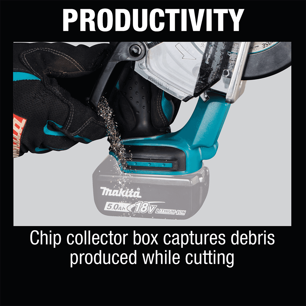 18V LXT Lithium-Ion Cordless 5-3/8" Metal Cutting Saw with Electric Brake/Chip Collector Tool Only Alt 14 - Image