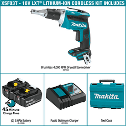 18V LXT Lithium‑Ion Brushless Cordless Compact Drywall Screwdriver Kit (5.0Ah) Alt 7 - Image