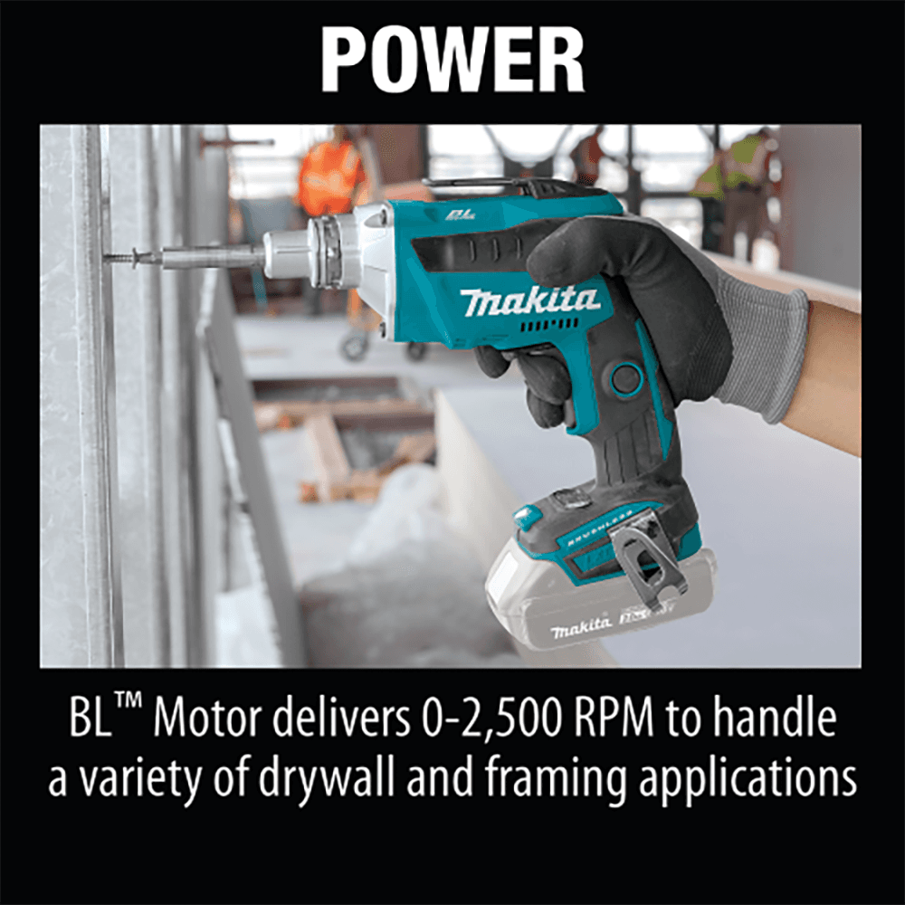18V LXT Lithium‑Ion Brushless Cordless 2500 RPM Drywall Screwdriver, Tool Only Alt 14 - Image