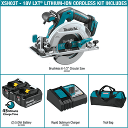 18V LXT Lithium-Ion Brushless Cordless 6-1/2" Circular Saw Kit (5.0Ah) Alt 12 - Image