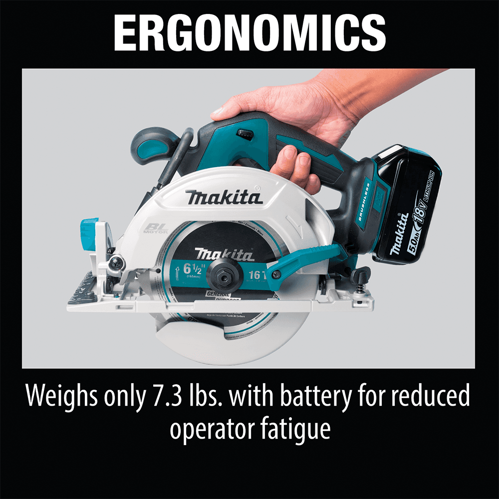 18V LXT Lithium-Ion Brushless Cordless 6-1/2" Circular Saw Kit (5.0Ah) Alt 22 - Image