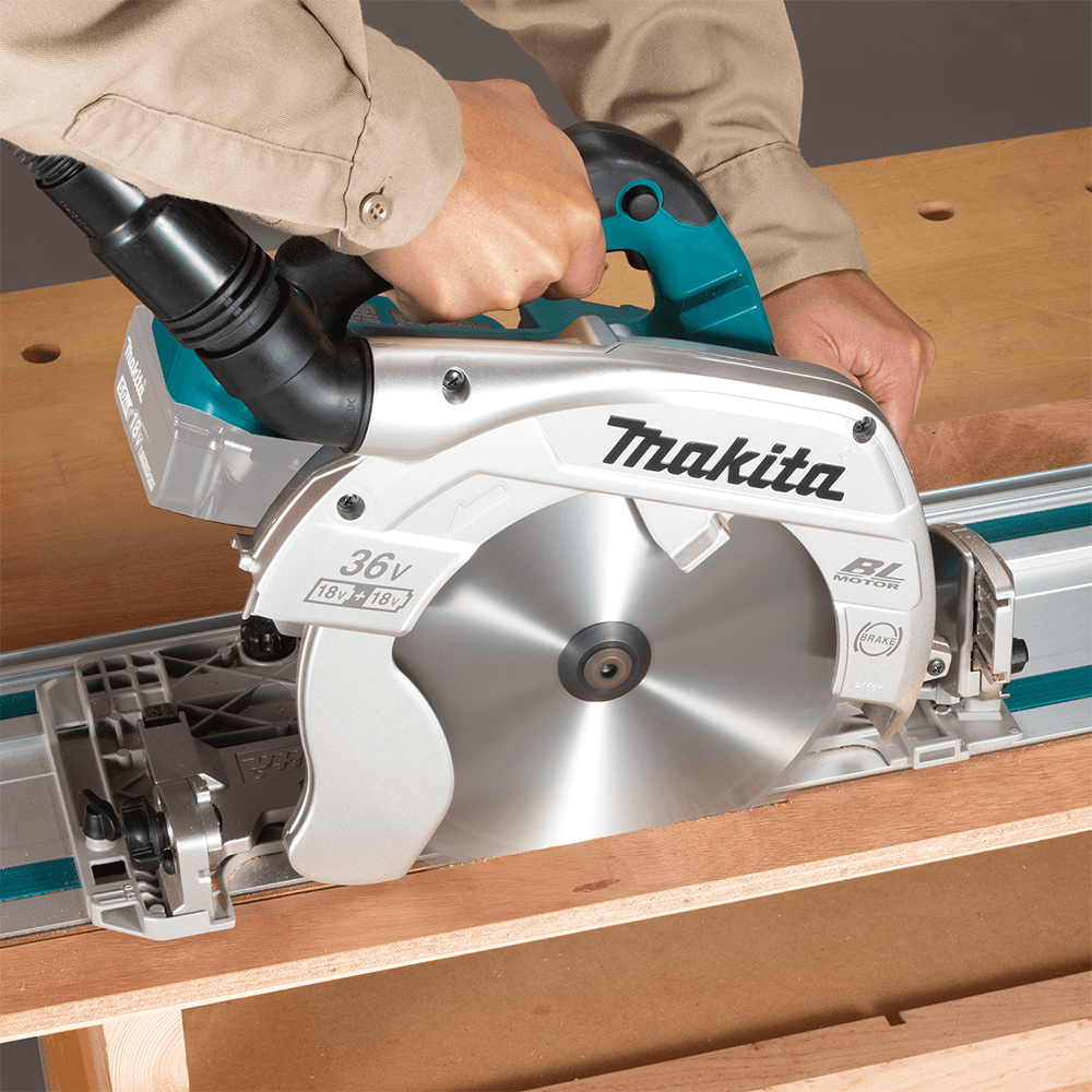 36V LXT Brushless 9-1/4" Circular Saw Tool Only with Guide Rail Compatible Base/AWS Capable Alt 10 - Image