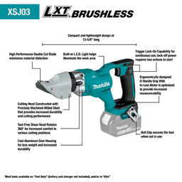 18V LXT Lithium‑Ion Brushless Cordless 14 Gauge Straight Shear, Tool Only Alt 1 - Image