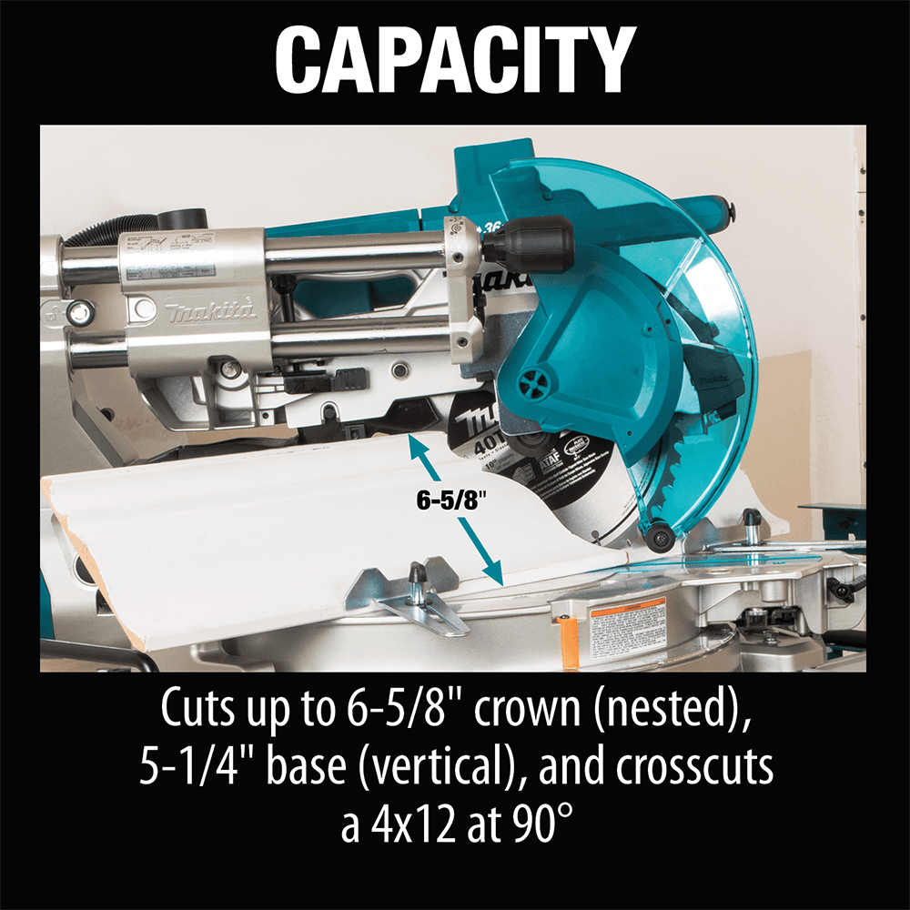 36V LXT Brushless 10" Dual-Bevel Sliding Compound Miter Saw Kit with AWS/Laser (5.0Ah) Alt 20 - Image