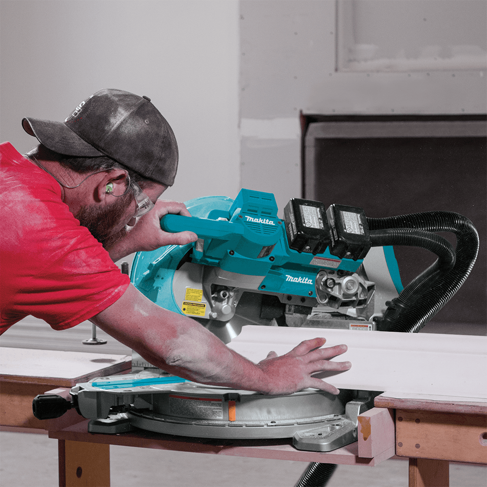 36V LXT Brushless 10" Dual-Bevel Sliding Compound Miter Saw Kit with AWS/Laser (5.0Ah) Alt 3 - Image