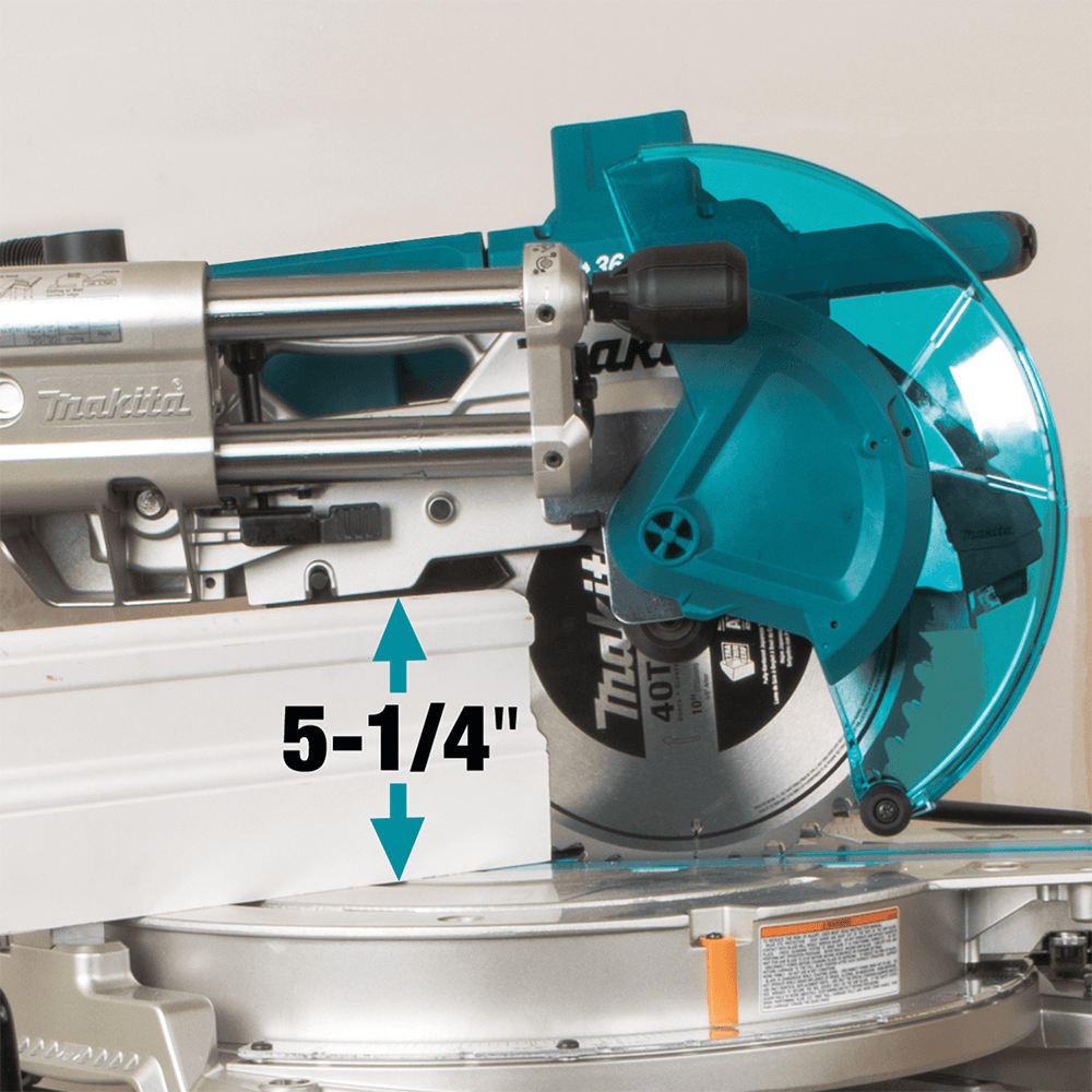 36V LXT Brushless 10" Dual-Bevel Sliding Compound Miter Saw Tool Only with Laser Alt 21 - Image