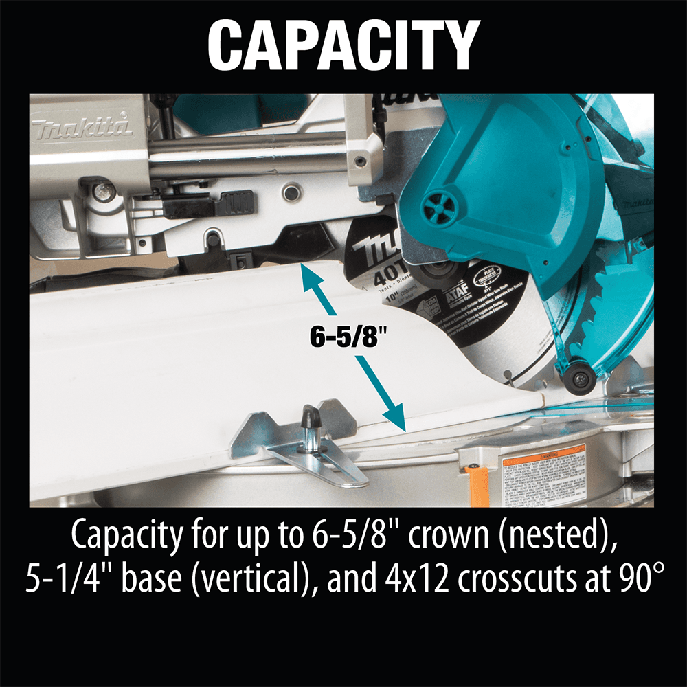 36V LXT Brushless 10" Dual-Bevel Sliding Compound Miter Saw Tool Only with Laser Alt 26 - Image