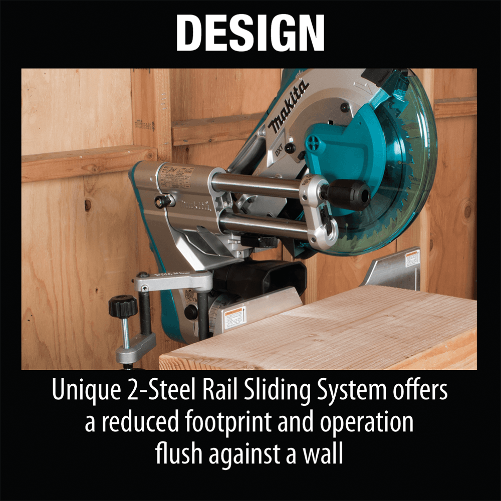 36V LXT Brushless 10" Dual-Bevel Sliding Compound Miter Saw Tool Only with Laser Alt 31 - Image