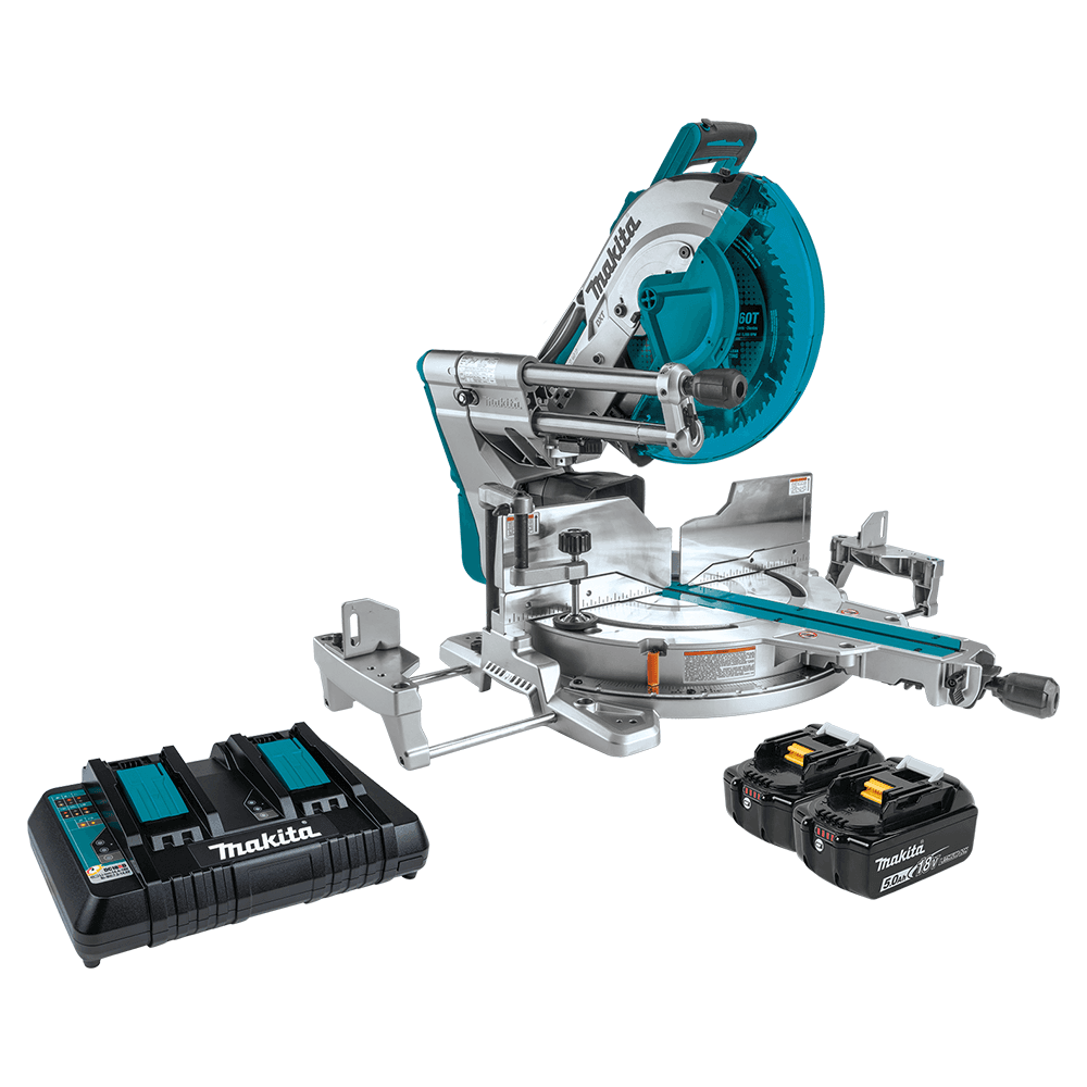 36V LXT Brushless 12" Dual-Bevel Sliding Compound Miter Saw Kit with AWS Capable/Laser (5.0Ah) Alt 4 - Image