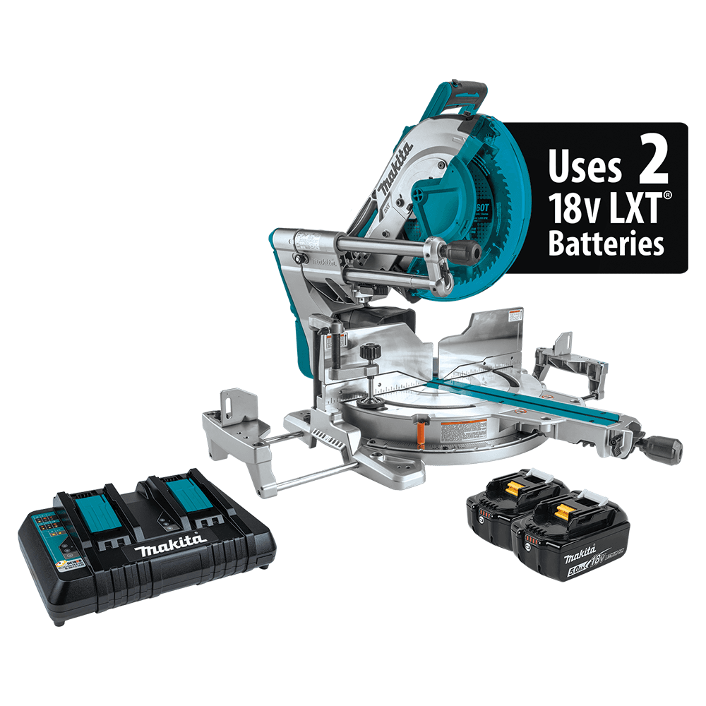 36V LXT Brushless 12" Dual-Bevel Sliding Compound Miter Saw Kit with AWS Capable/Laser (5.0Ah) Main - Image
