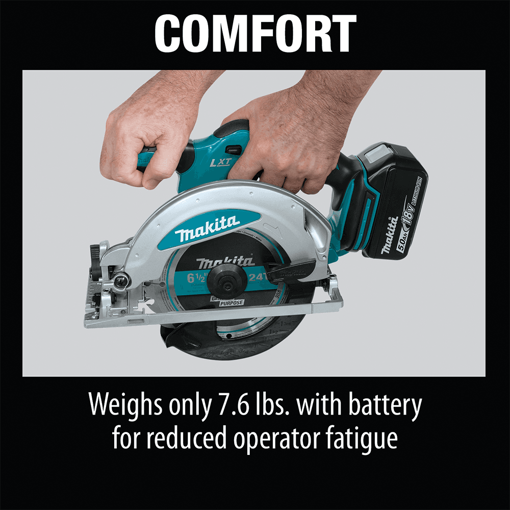 18V LXT Lithium-Ion Cordless 6-1/2" Circular Saw Kit (5.0Ah) Alt 15 - Image