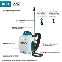 18V LXT Lithium‑Ion Cordless 2.6 Gallon Backpack Sprayer, Tool Only Alt 1 - Image