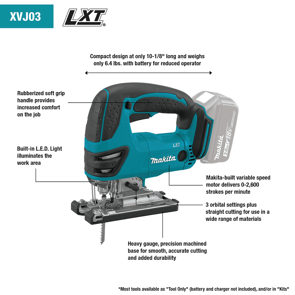 18V LXT Lithium-Ion Cordless 10-Piece Woodworking Combo Kit (4.0Ah) Alt 3 - Image