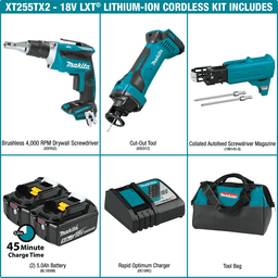 18V LXT Lithium-Ion Cordless 2-Piece Combo Kit with Collated Autofeed Screwdriver Magazine (5.0Ah) Alt 17 - Image