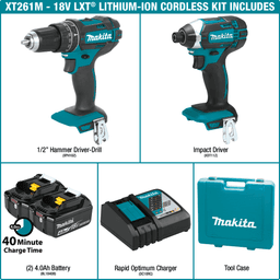 18V LXT Lithium-Ion Cordless 2-Piece Combo Kit (4.0Ah) Alt 11 - Image