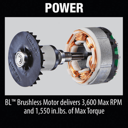Makita Brushless Motor for Longer Run Time and Efficiency