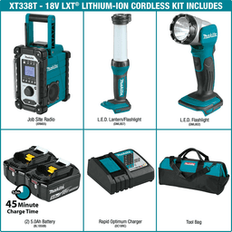 18V LXT Lithium-Ion Cordless 3-Piece Emergency Preparedness Combo Kit (5.0Ah) Alt 14 - Image