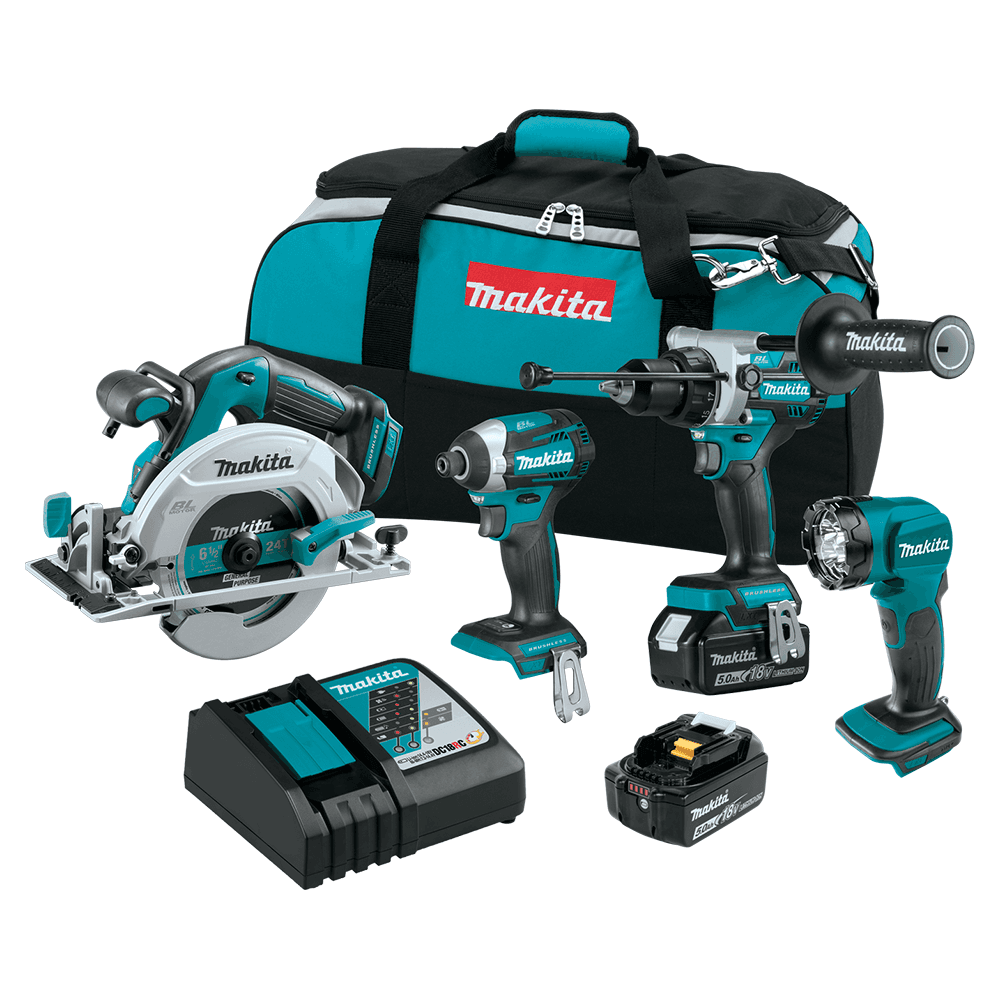 XT452T 18V LXT Lithium-Ion Brushless Cordless 4-Piece Combo Kit (5.0Ah) Main - Image