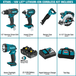18V LXT Lithium-Ion Cordless 5-Piece Combo Kit (3.0Ah) Alt 21 - Image