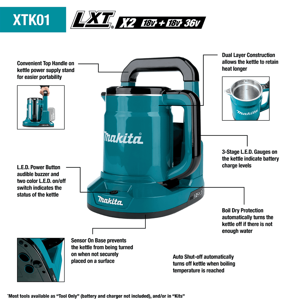 36V LXT Hot Water Kettle Tool Only Alt 7 - Image