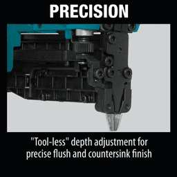 Makita cordless pin nailer tool with magazine capacity up to 120 pin nails