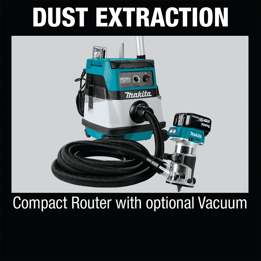 18V LXT Lithium-Ion Brushless Cordless Compact Router Starter Kit (5.0Ah) Alt 11 - Image