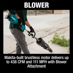 18V LXT Brushless Cordless Couple Shaft Power Head Kit with 13" String Trimmer/Blower Attachments (4.0Ah) Alt 16 - Image