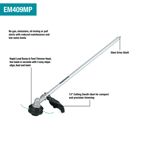 18V LXT Brushless Cordless Couple Shaft Power Head Kit with 13" String Trimmer/10" Pole Saw Attachment (4.0Ah) Alt 15 - Image