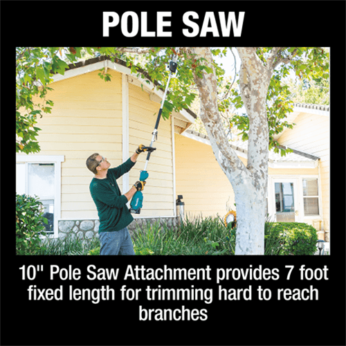 18V LXT Brushless Cordless Couple Shaft Power Head Kit with 13" String Trimmer/10" Pole Saw Attachment (4.0Ah) Alt 21 - Image