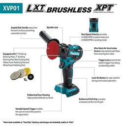 18V LXT Lithium‑Ion Brushless Cordless 3" Polisher/2" Sander, Tool Only Alt 2 - Image