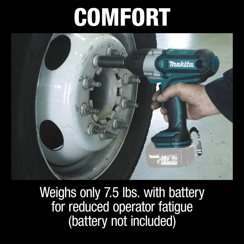 18 V LXT Lithium-Ion Cordless 1/2" Square Drive Impact Wrench Tool Only Alt 10 - Image