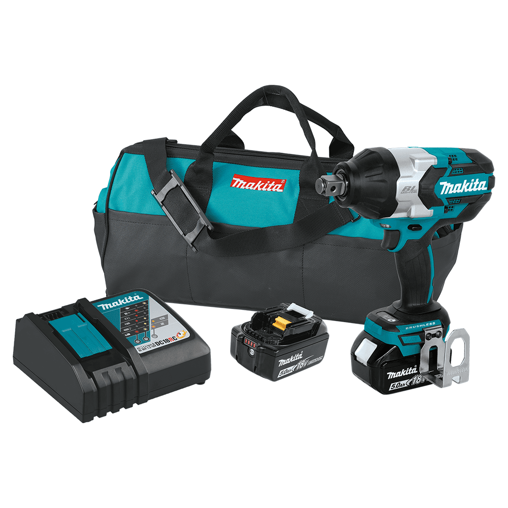18 V LXT Lithium-Ion Brushless Cordless High-Torque 3/4" Square Drive Impact Wrench Kit with Friction Ring Anvil (5.0Ah) Main - Image