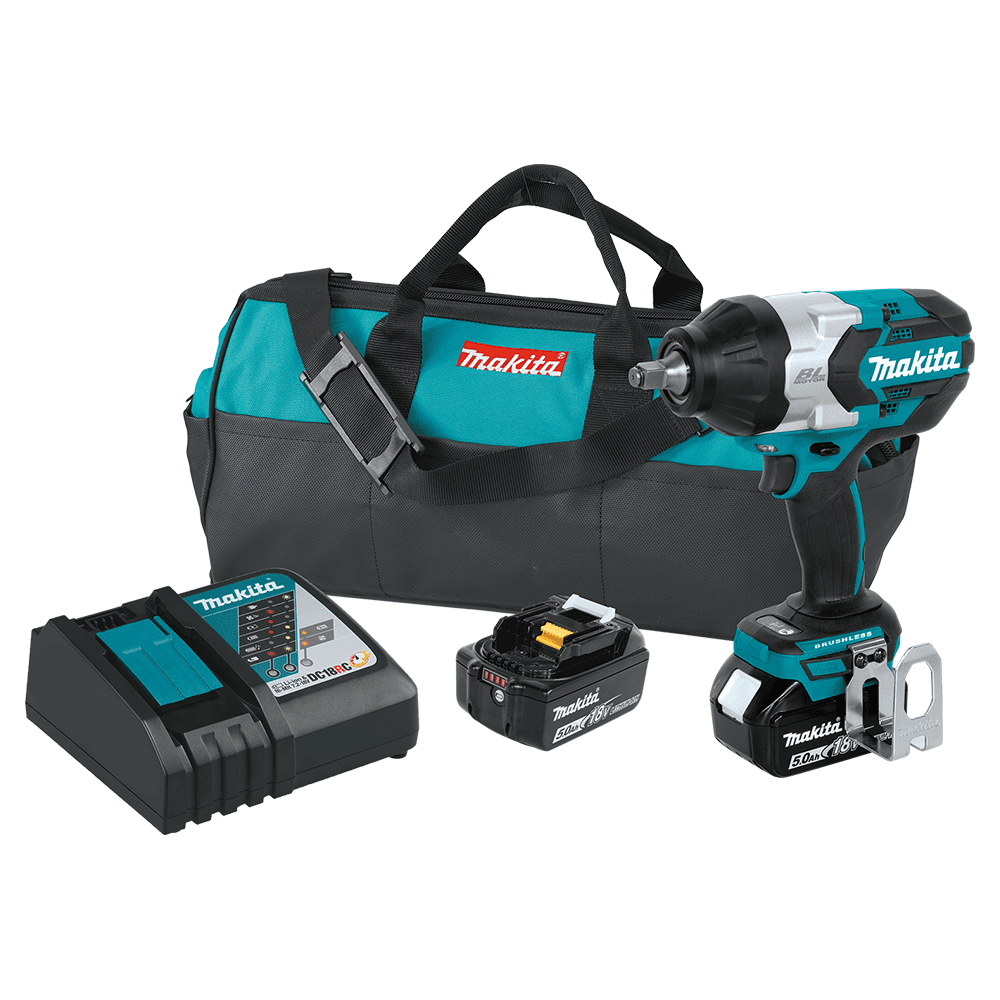 18 V LXT Lithium-Ion Brushless Cordless High-Torque 1/2" Square Drive Impact Wrench Kit with Friction Ring Anvil (5.0Ah) Main - Image