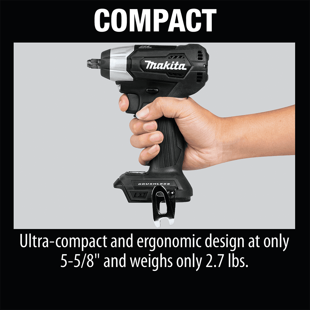 18V LXT Lithium-Ion Sub-Compact Brushless Cordless 3/8" Square Drive Impact Wrench Tool Only Alt 6 - Image