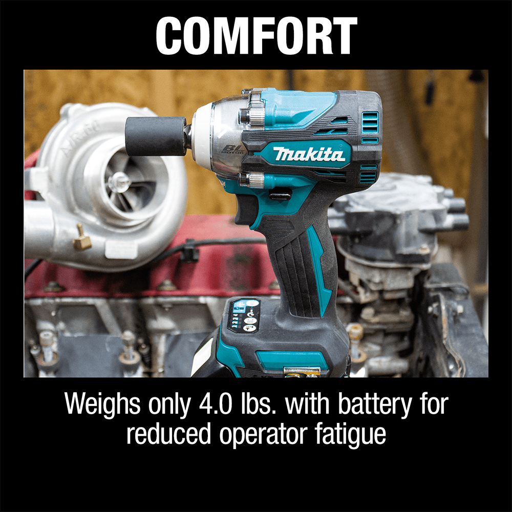 18V LXT Lithium-Ion Brushless Cordless 4-Speed 1/2" Square Drive Impact Wrench Kit with Friction Ring Anvil (5.0 Ah) Alt 6 - Image